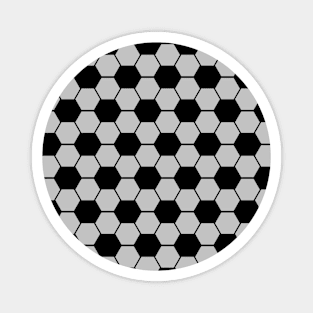 Football / Soccer Ball Texture on Grey Background Magnet